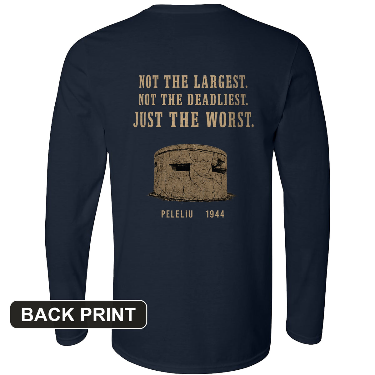 Peleliu Back Print Long Sleeve T-Shirt