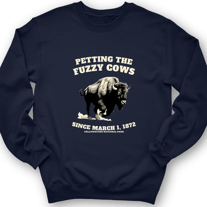 Petting The Fuzzy Cows Crewneck