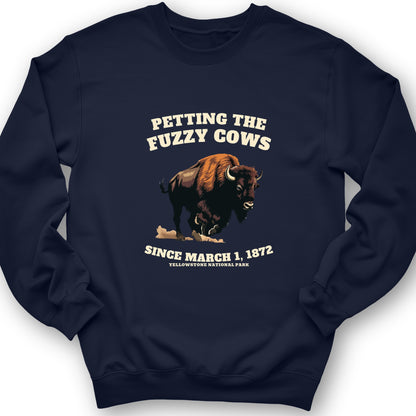 Petting The Fuzzy Cows Crewneck