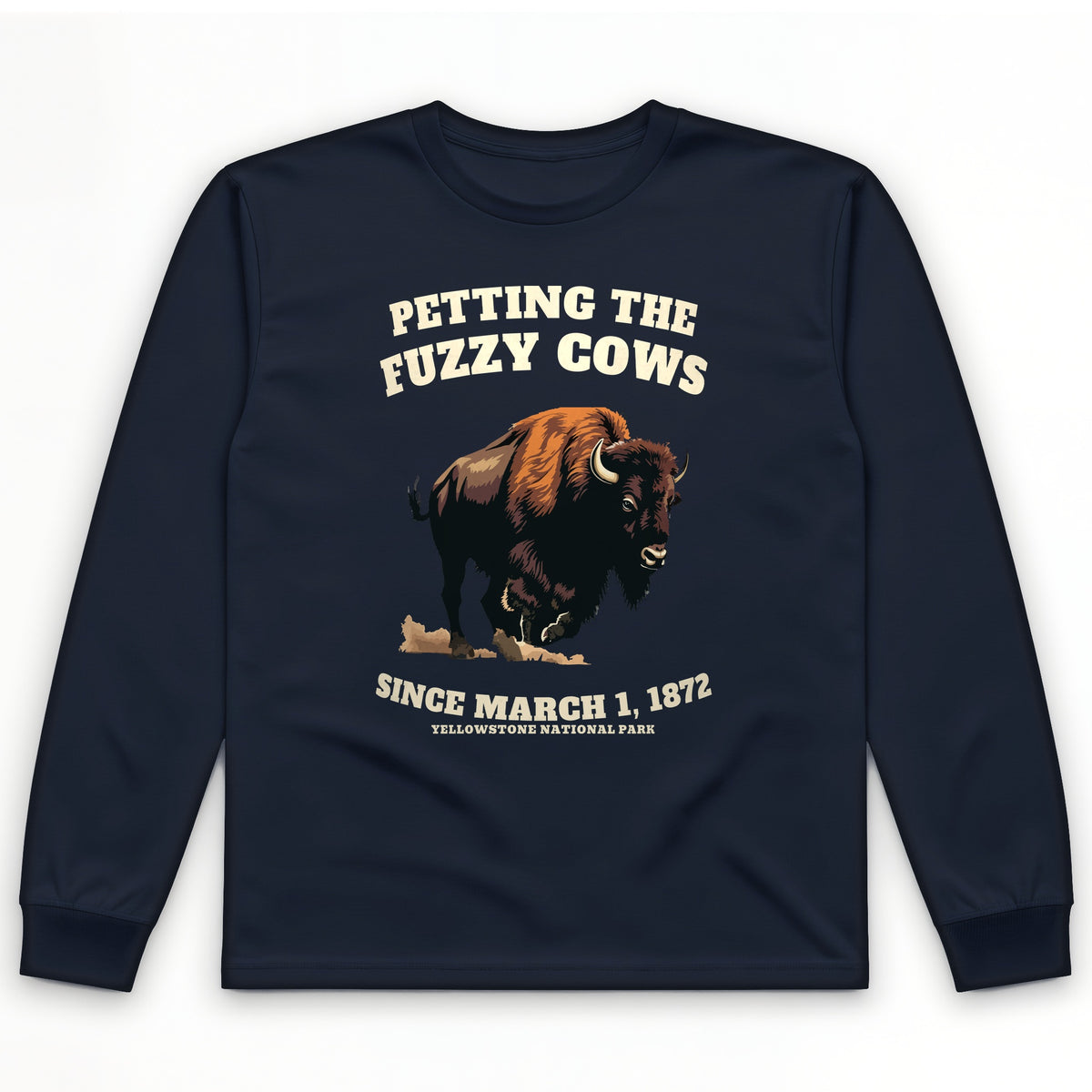 Petting The Fuzzy Cows Long Sleeve T-Shirt