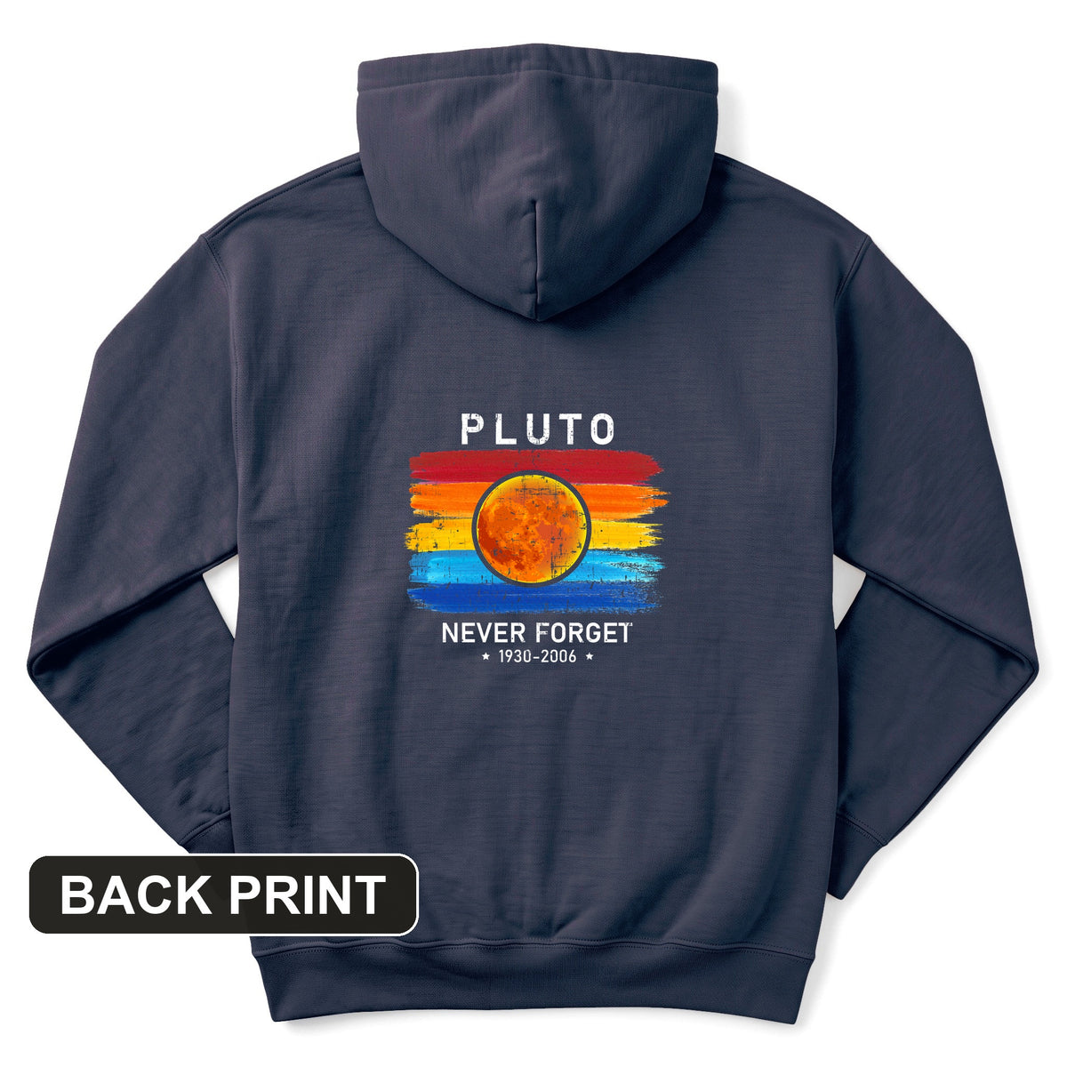 Pluto Never Forget Back Print Hoodie