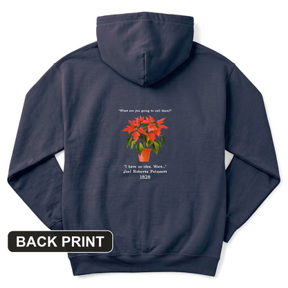 Poinsettias Back Print Hoodie