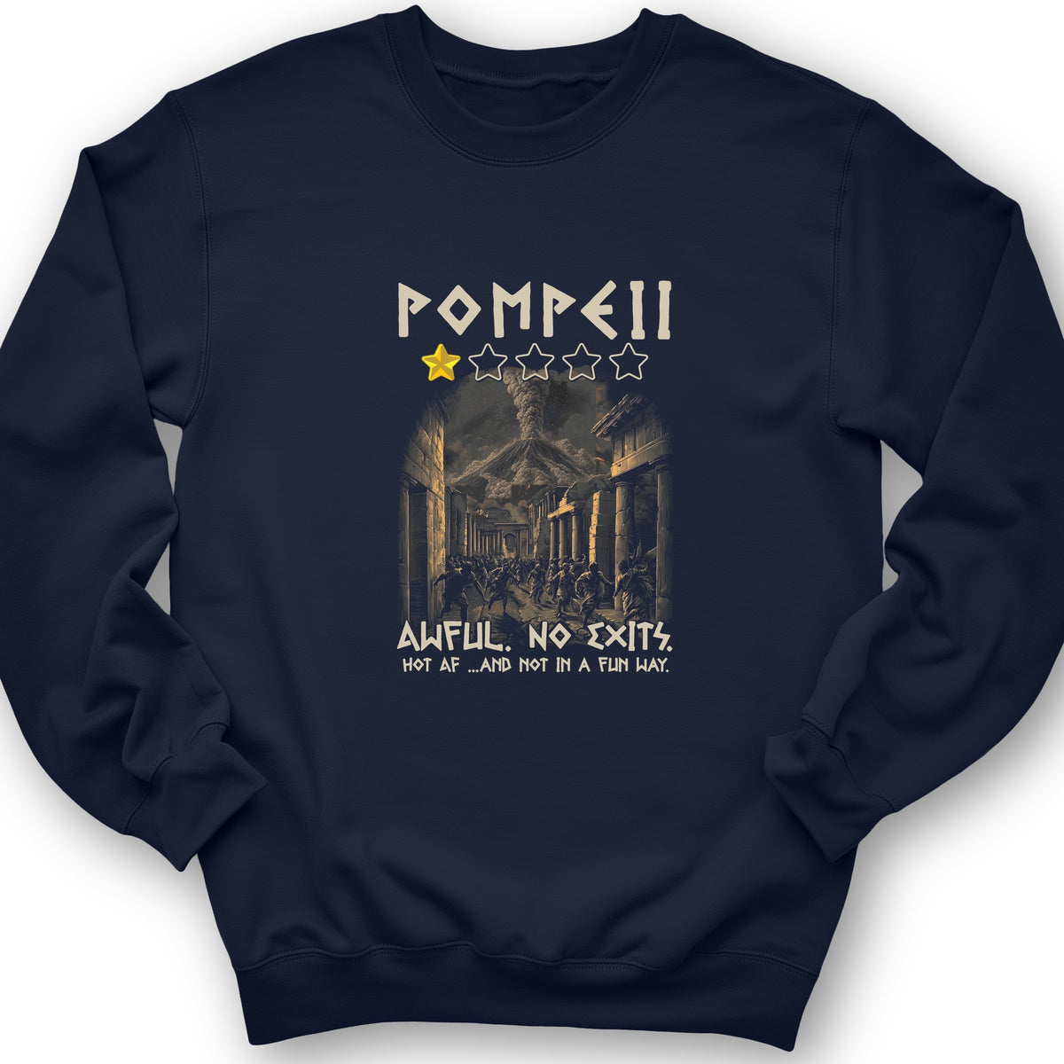 Pompeii 1 Star Crewneck