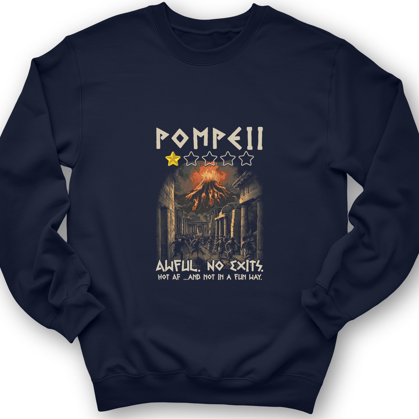 Pompeii 1 Star Crewneck