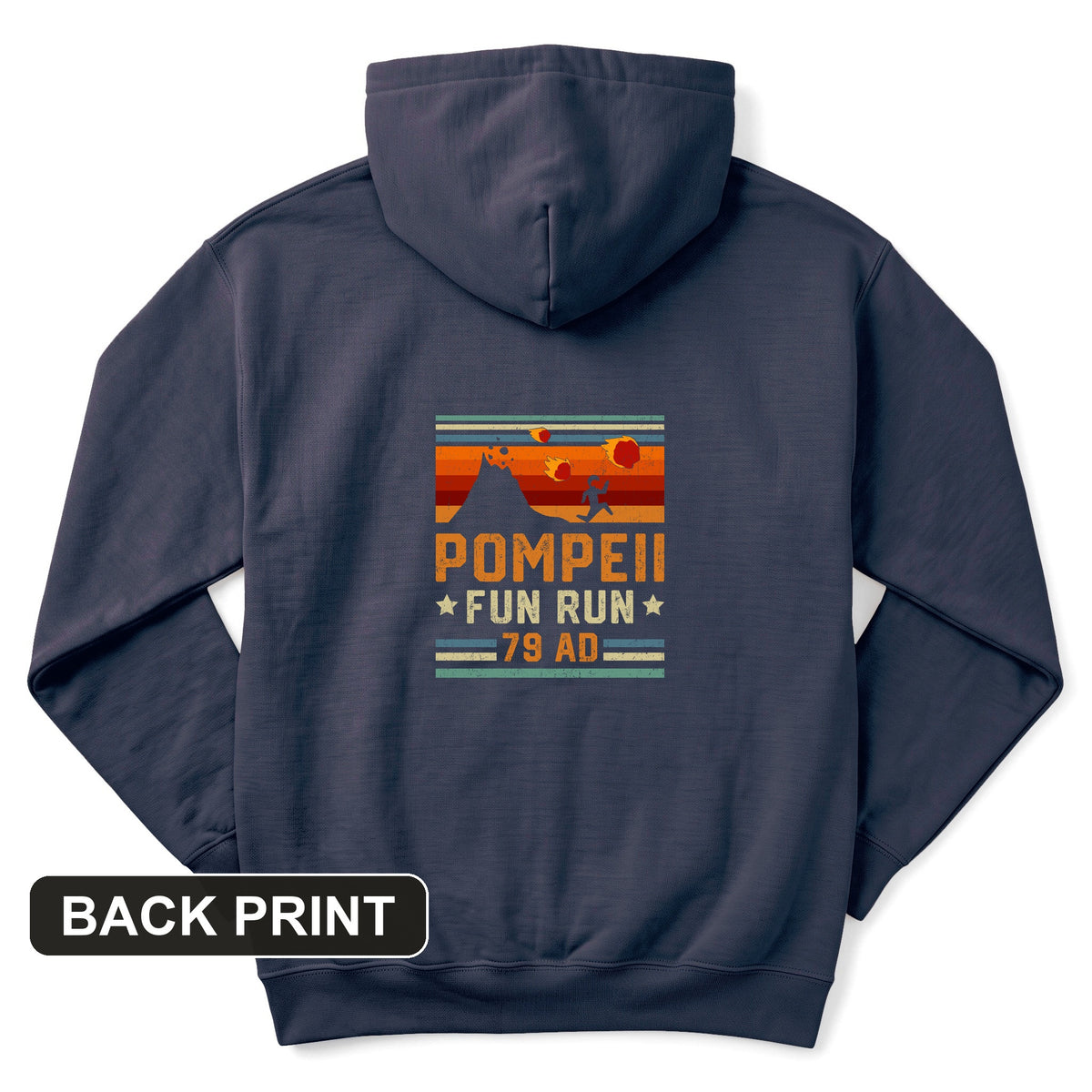 Pompeii "Fun" Run Back Print Hoodie