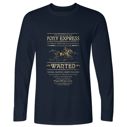 Pony Express Poster Long Sleeve T-Shirt