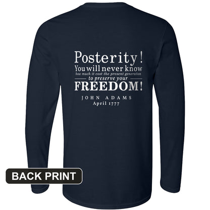 Posterity Back Print Long Sleeve T-Shirt