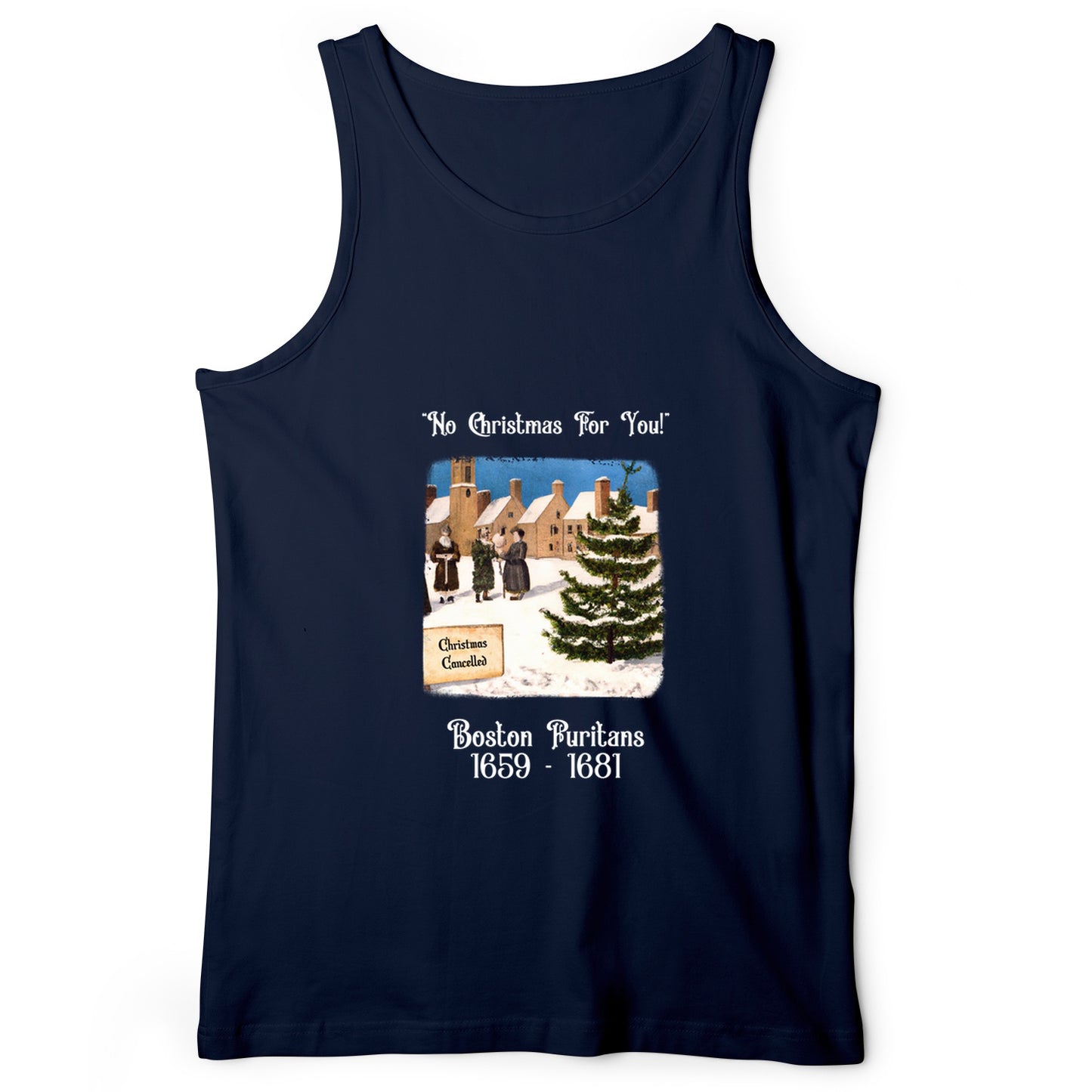 Puritans Banned Xmas Boston Tank