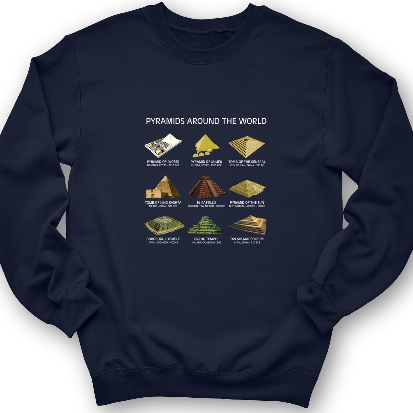 Pyramids Of The World Crewneck