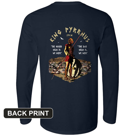 Pyrrhic Victory Back Print Long Sleeve T-Shirt