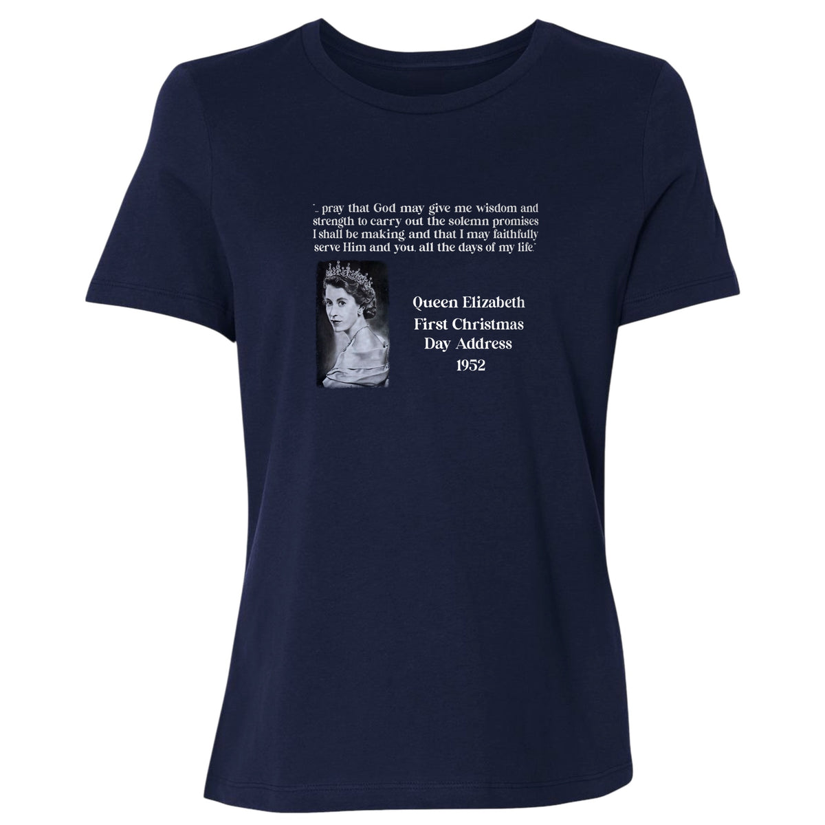 Queen Elizabeth II Xmas Address Women's T-Shirt