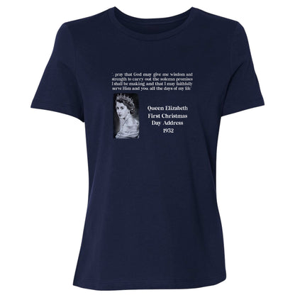 Queen Elizabeth II Xmas Address Women's T-Shirt