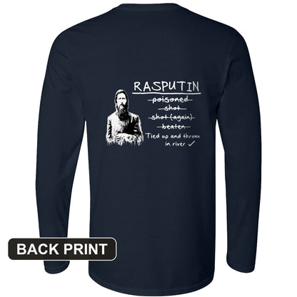 Rasputin Back Print Long Sleeve T-Shirt