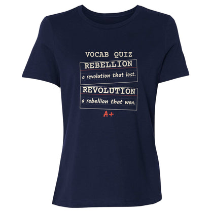 Rebellion Vs Revolution Flash Cards Women's T-Shirt