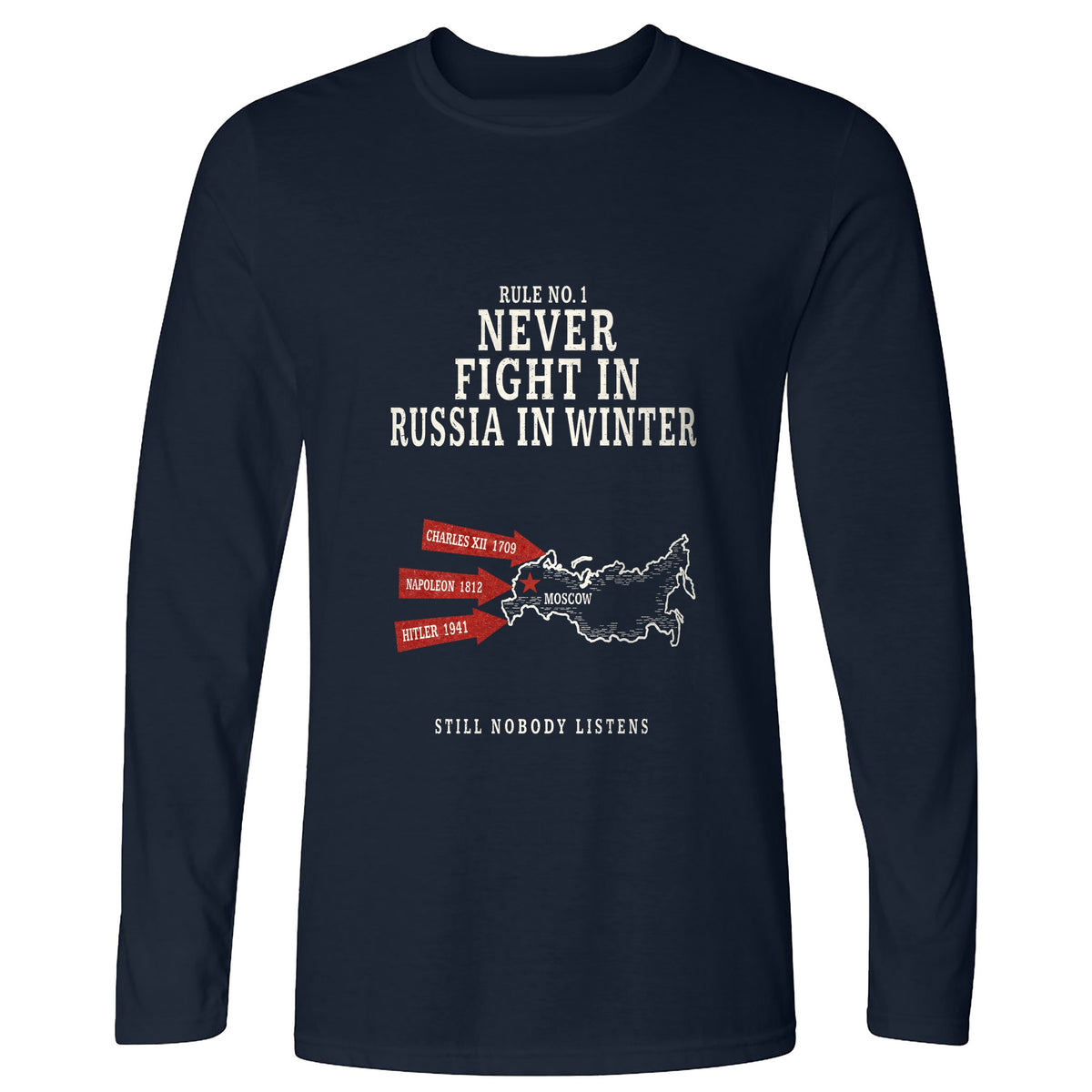 Russia In Winter Long Sleeve T-Shirt