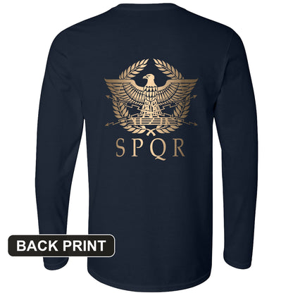 SPQR Back Print Long Sleeve T-Shirt