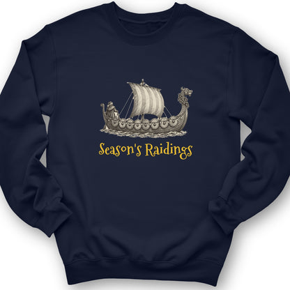 Seasons Raidings Viking Christmas Crewneck