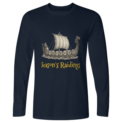 Seasons Raidings Viking Christmas Long Sleeve T-Shirt