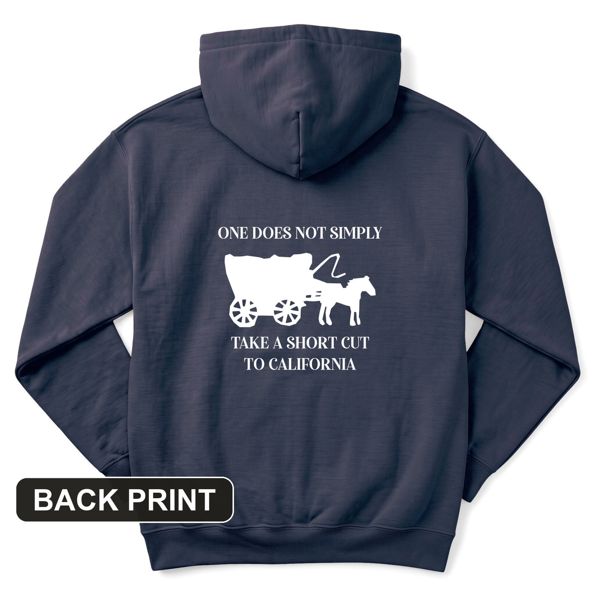 Shortcut to California Back Print Hoodie