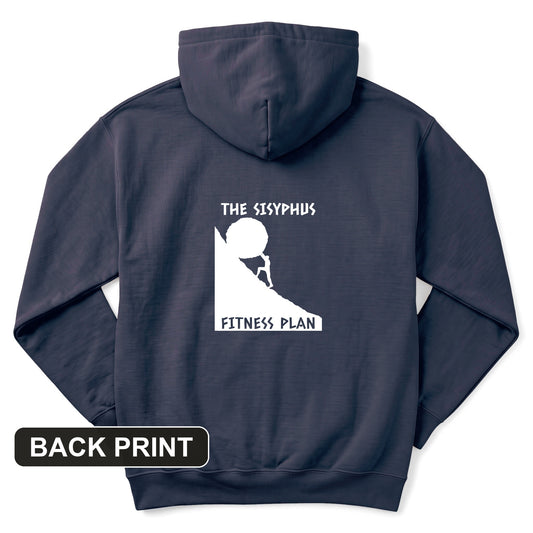 Sisyphus Fitness Plan Back Print Hoodie