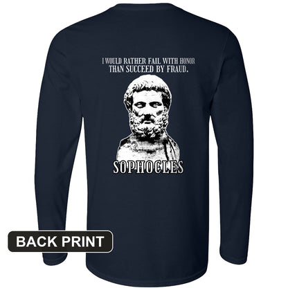Sophocles Back Print Long Sleeve T-Shirt