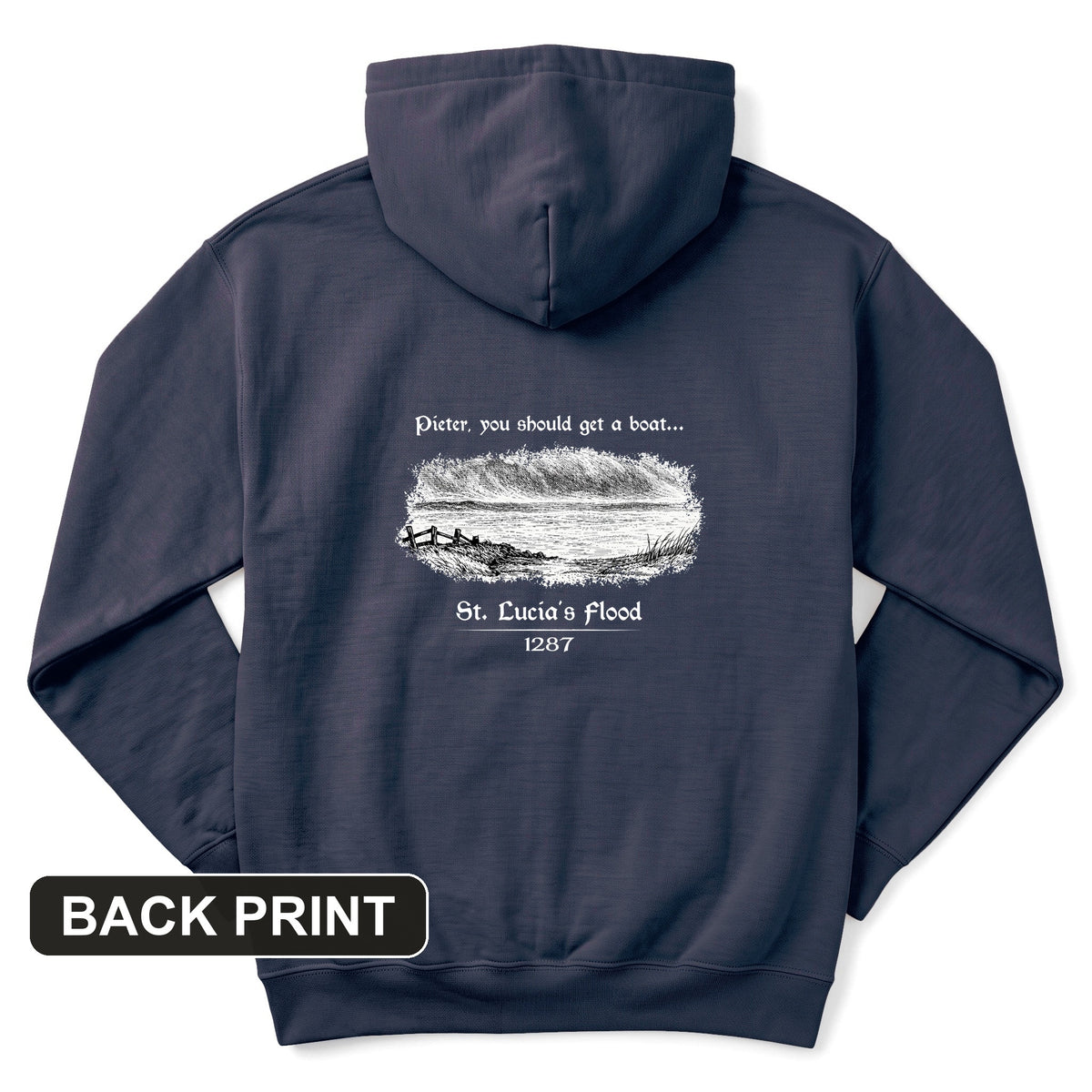 St Lucia Flood Back Print Hoodie