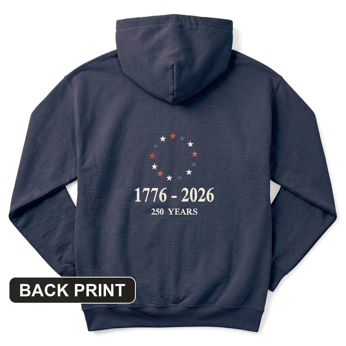 Stars Freedom Back Print Hoodie