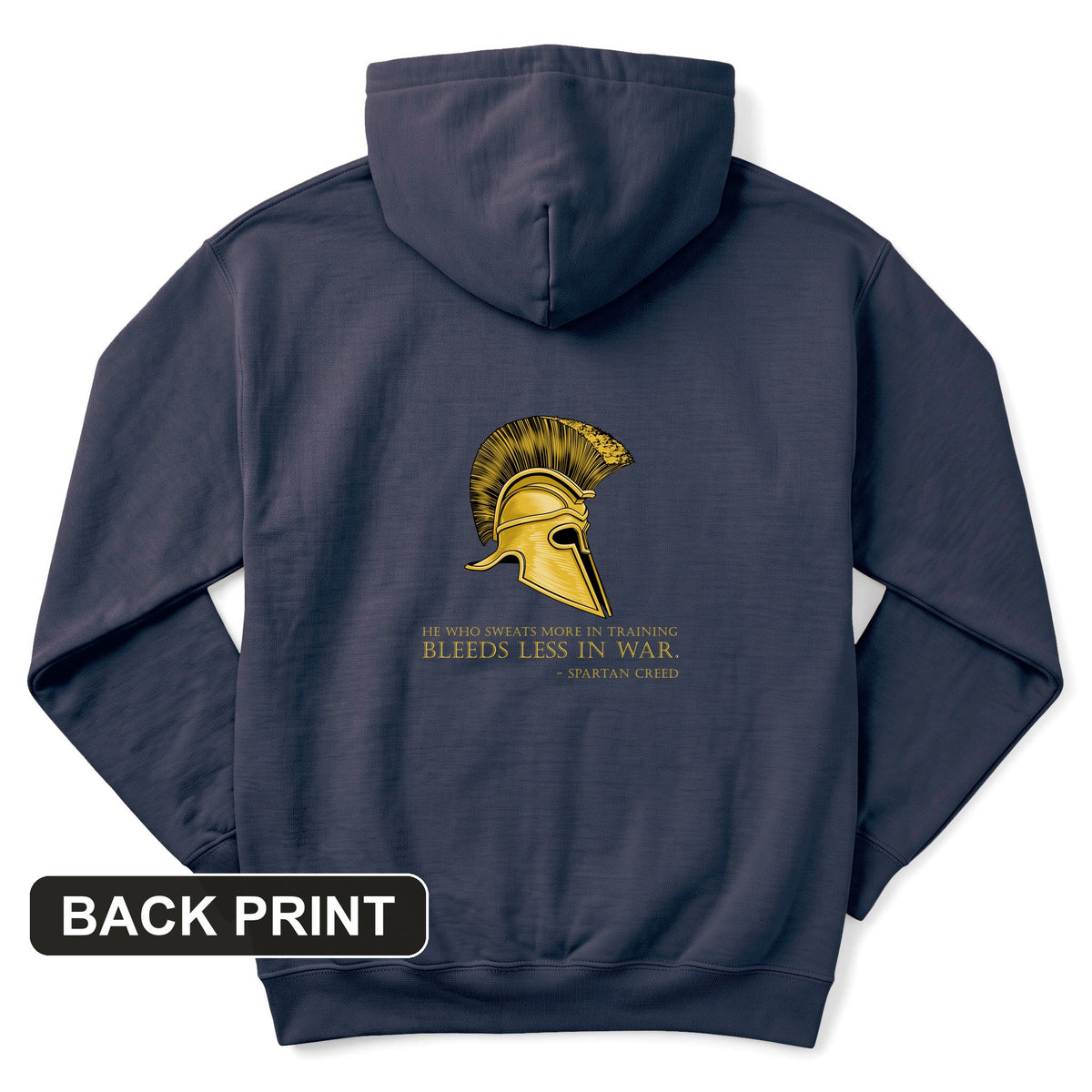 Sweat More Bleed Less Back Print Hoodie