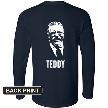 Teddy Back Print Long Sleeve T-Shirt
