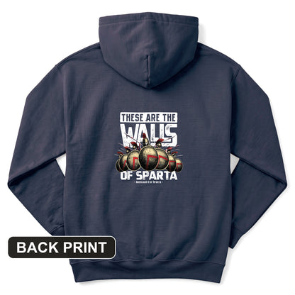 The Walls Of Sparta Back Print Hoodie