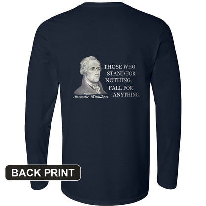 Those Who Stand For Back Print Long Sleeve T-Shirt