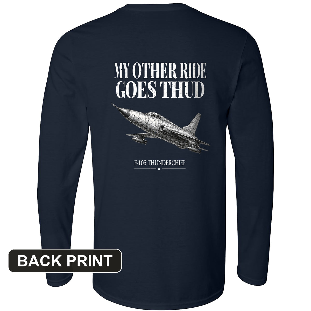 Thud Back Print Long Sleeve T-Shirt