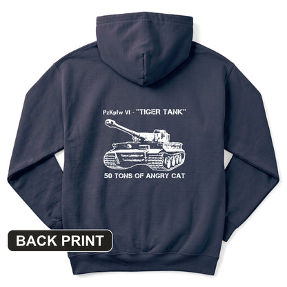 Tiger Tank Back Print Hoodie