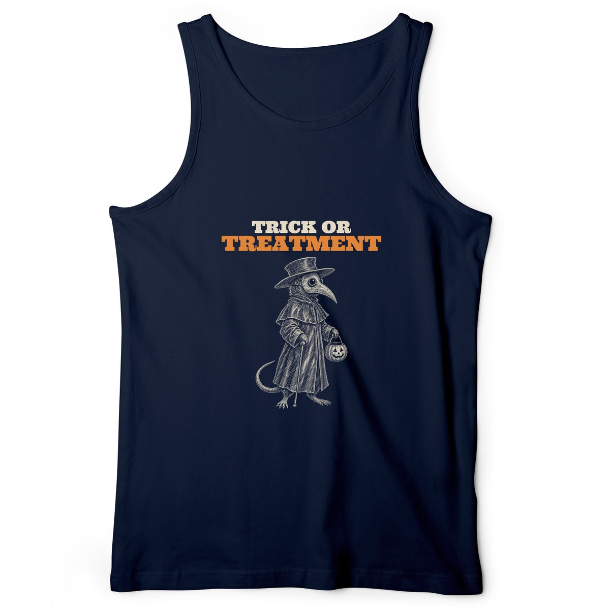 Trick Or Treatment Plague Rat Tank Top