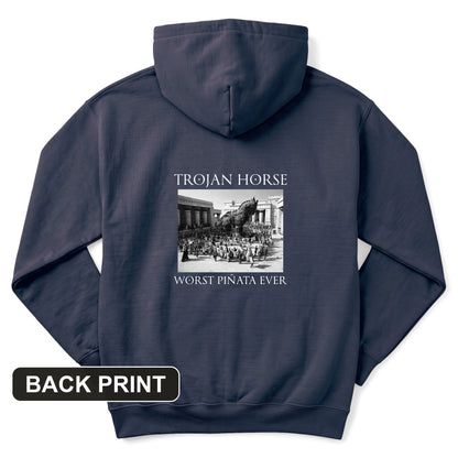 Trojan Horse Pinata Back Print Hoodie