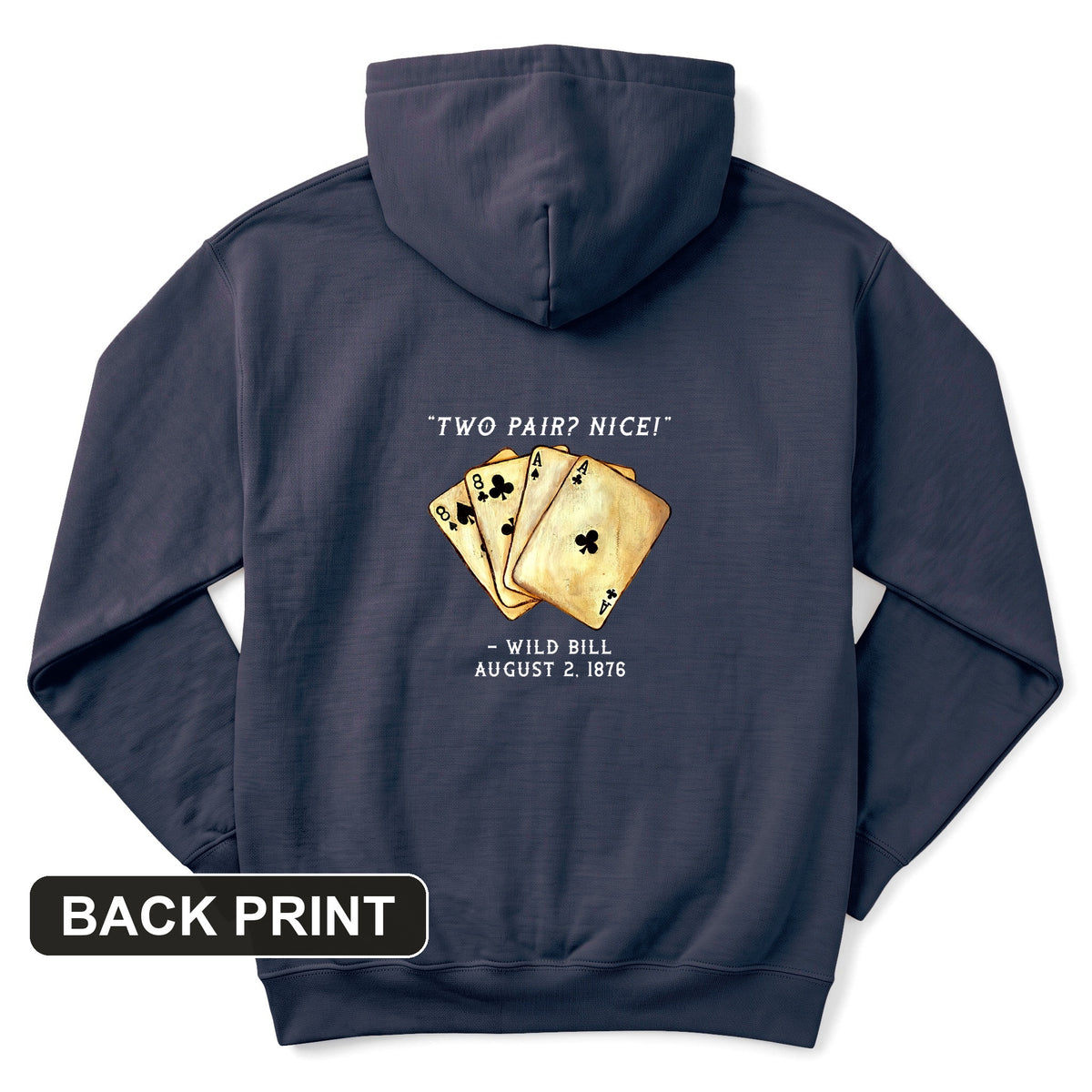 Two Pair Back Print Hoodie