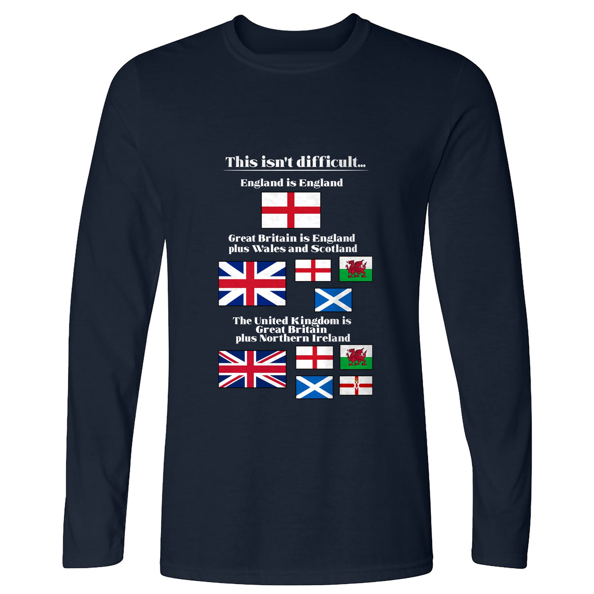 UK Make-up Long Sleeve T-Shirt
