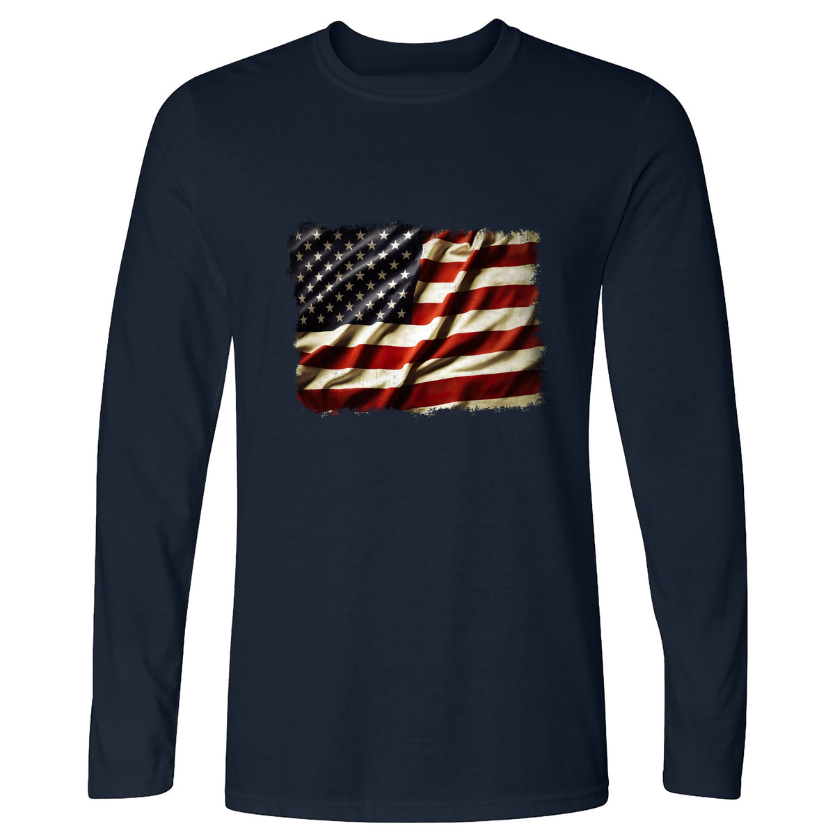 USA Flag Long Sleeve T-Shirt