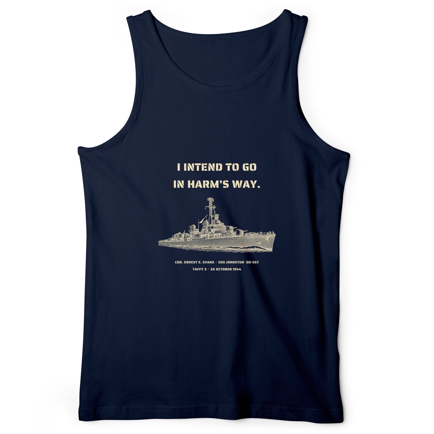 USS Johnston In Harms Way Tank Top