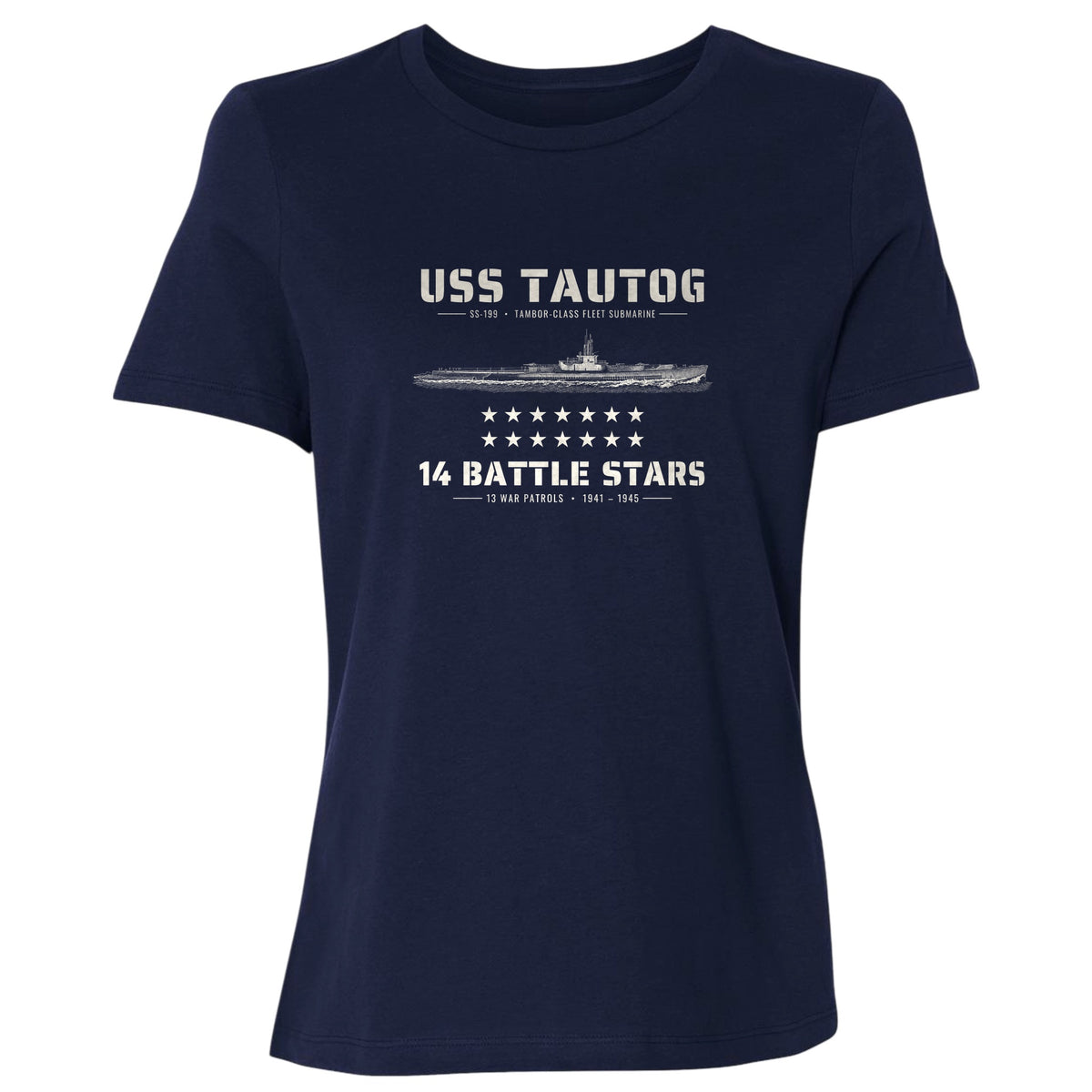 USS Tautog 14 Battle Stars Women's T-Shirt