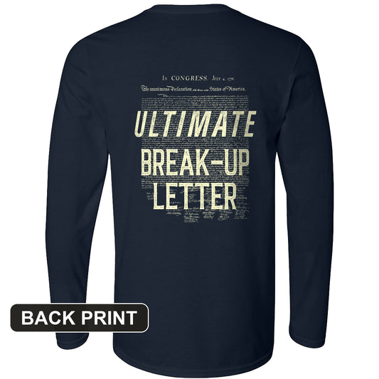 Ultimate Break-up Letter Back Print Long Sleeve T-Shirt