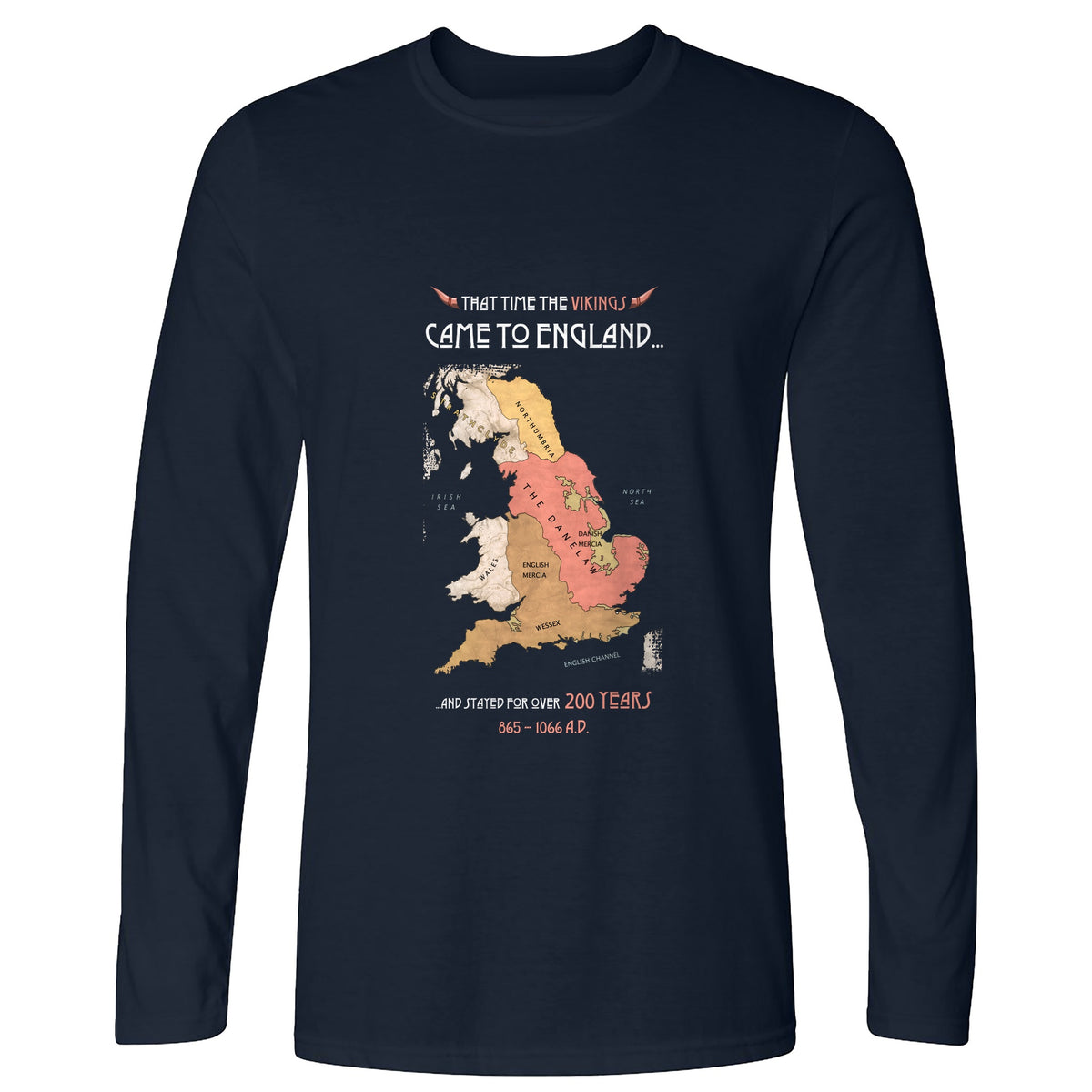 Vikings In England Long Sleeve T-Shirt