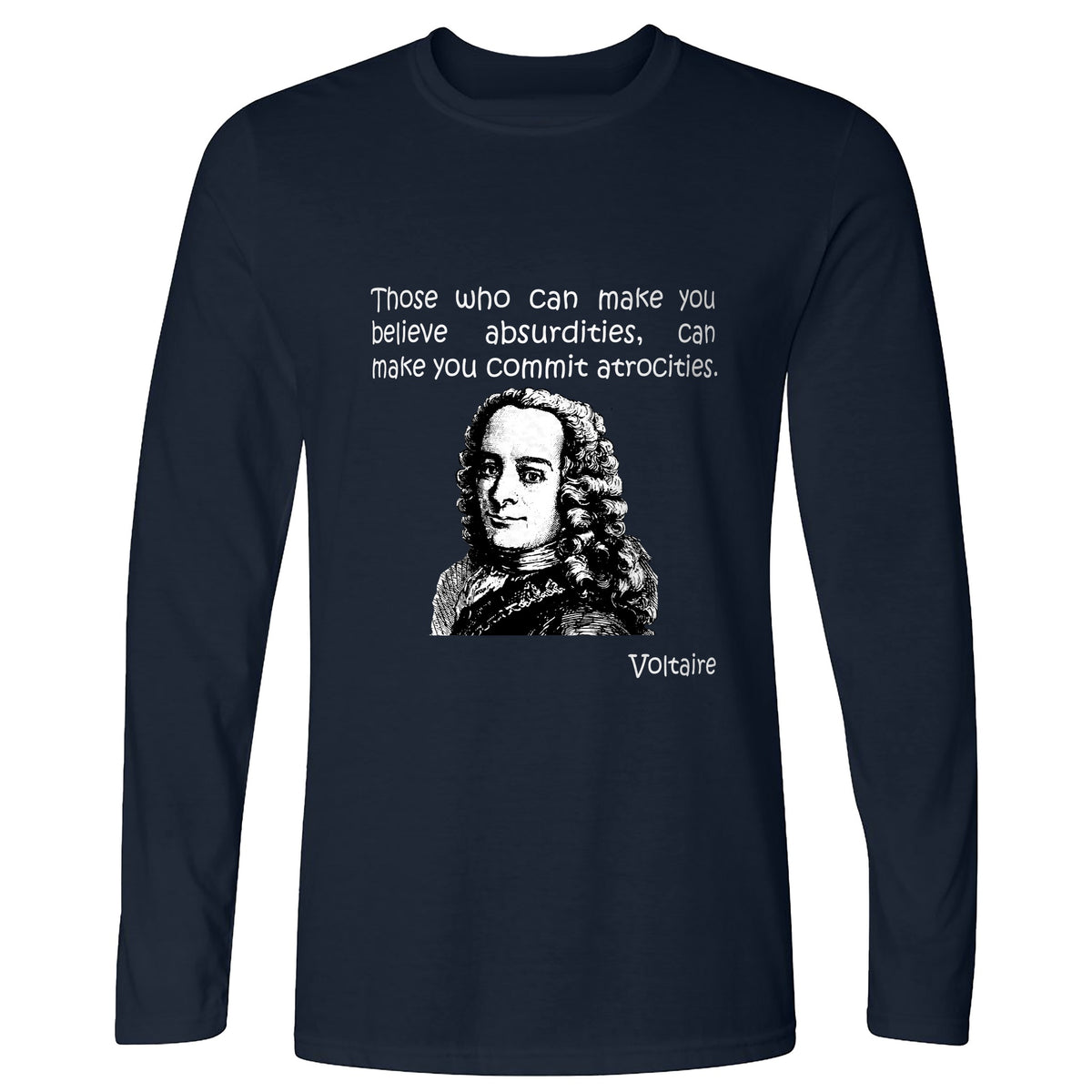 Voltaire Absurdities Long Sleeve T-Shirt