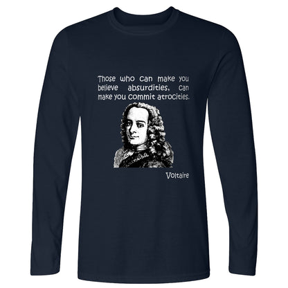 Voltaire Absurdities Long Sleeve T-Shirt