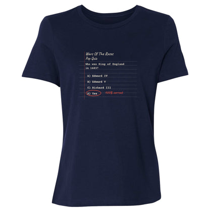 Wars Of The Roses Pop Quiz Women's T-Shirt