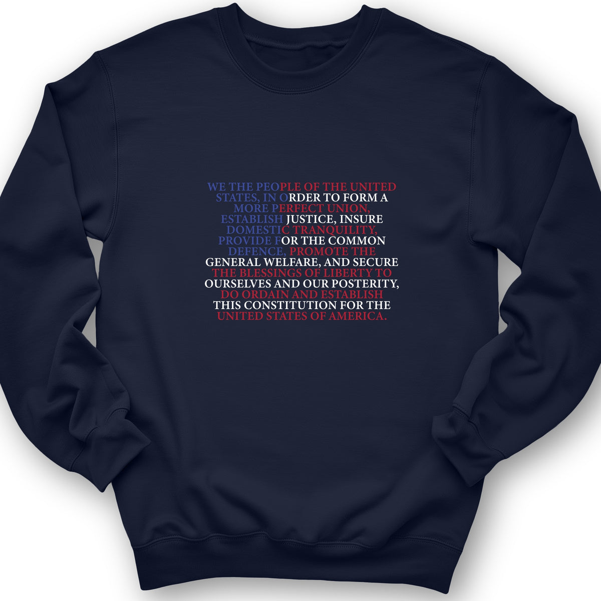 We The People Flag Crewneck