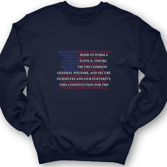We The People Flag Crewneck