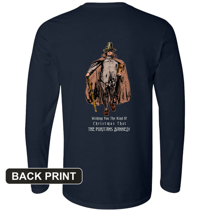 Wishing You The Christmas Back Print Long Sleeve T-Shirt