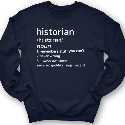 Historian Defined Crewneck