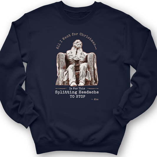 Abe Lincoln Christmas Crewneck